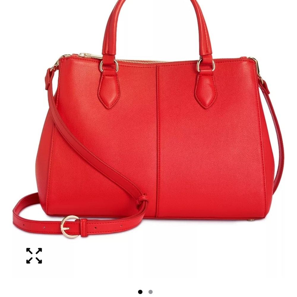Chic Red Satchel Bag